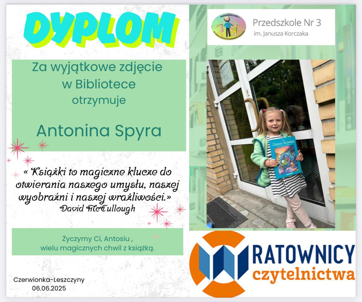dyplom Antonina Spyra
